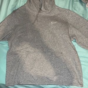 customize mens grey nike hoodie